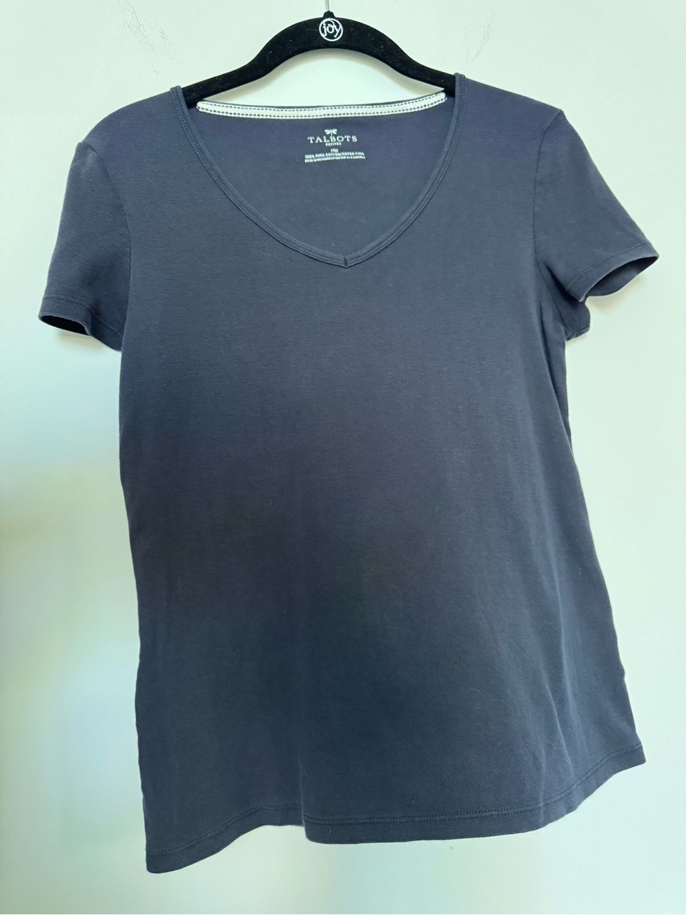 Talbots Tee in Navy - 100% Pima Cotton